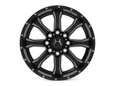 Hartes Metal Strike Gloss Black Milled with Satin Dark Tint 6-Lug Wheel; 20x9; 0mm Offset (04-08 F-150)