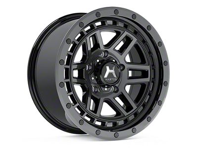 Hartes Metal Beast Matte Black with Gloss Black Bolts 6-Lug Wheel; 17x8.5; -6mm Offset (07-13 Sierra 1500)