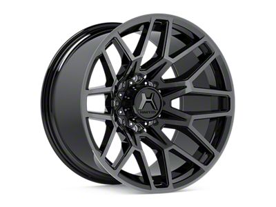 Hartes Metal Crossbow Satin Black 6-Lug Wheel; 22x12; -44mm Offset (07-13 Sierra 1500)