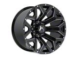 Hartes Metal Hawkish Gloss Black Milled 6-Lug Wheel; 20x9; 0mm Offset (07-13 Sierra 1500)