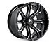 Hartes Metal Strike Gloss Black Milled 6-Lug Wheel; 22x10; -18mm Offset (07-13 Silverado 1500)