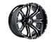 Hartes Metal Strike Gloss Black Machined 6-Lug Wheel; 20x10; -18mm Offset (07-14 Yukon)