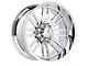 Hartes Metal Whipsaw Polished 6-Lug Wheel; 24x12; -44mm Offset (07-14 Yukon)