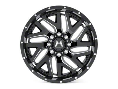 Hartes Metal Stealth Gloss Black Machined 8-Lug Wheel; 20x10; -18mm Offset (08-10 F-250 Super Duty)