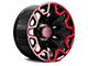 Hartes Metal Blaze Gloss Black Machined with Red Tint 5-Lug Wheel; 20x10; -12mm Offset (09-18 RAM 1500)