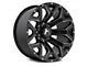 Hartes Metal Hawkish Gloss Black Milled 5-Lug 5-Lug Wheel; 22x12; -44mm Offset (09-18 RAM 1500)