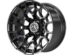 Hartes Metal Spur Gloss Black Milled with Milled Dimple Wheel; 20x10; -12mm Offset (09-18 RAM 1500)