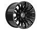 Hartes Metal Maverick Gloss Black Milled 8-Lug Wheel; 20x10; -12mm Offset (10-18 RAM 2500)