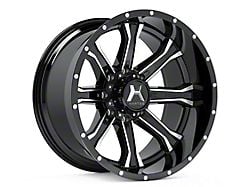 Hartes Metal Strike Gloss Black Milled 8-Lug Wheel; 20x9; 0mm Offset (10-18 RAM 2500)