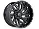 Hartes Metal Stealth Gloss Black Milled 8-Lug Wheel; 22x12; -44mm Offset (10-18 RAM 3500 SRW)