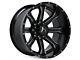 Hartes Metal Strike Gloss Black Milled with Satin Dark Tint 8-Lug Wheel; 22x10; -18mm Offset (10-18 RAM 3500 SRW)