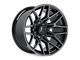 Hartes Metal Crossbow Gloss Black Machined with Satin Dark Tint 8-Lug Wheel; 22x12; -44mm Offset (11-16 F-250 Super Duty)