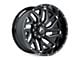 Hartes Metal Stealth Gloss Black Machined 8-Lug Wheel; 20x10; -18mm Offset (11-16 F-250 Super Duty)