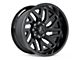 Hartes Metal Stealth Gloss Black Machined with Dark Tint 8-Lug Wheel; 20x10; -18mm Offset (11-16 F-250 Super Duty)