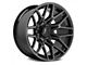 Hartes Metal Crossbow Gloss Black Machined with Satin Dark Tint 8-Lug Wheel; 20x9; 0mm Offset (11-16 F-350 Super Duty SRW)