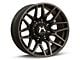 Hartes Metal Crossbow Gloss Black Machined with Satin Dark Tint 6-Lug Wheel; 20x9; 0mm Offset (14-18 Sierra 1500)