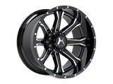 Hartes Metal Strike Gloss Black Machined 6-Lug Wheel; 20x9; 0mm Offset (15-20 F-150)