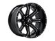 Hartes Metal Strike Gloss Black Machined with Dark Tint 6-Lug Wheel; 20x9; 0mm Offset (15-20 F-150)