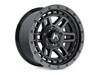 Hartes Metal Beast Matte Black Machined with Satin Dark Tint 6-Lug Wheel; 17x8.5; -6mm Offset (15-20 Yukon)