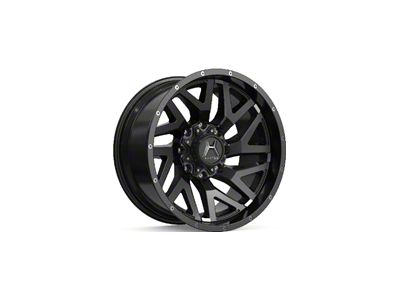 Hartes Metal Stealth Gloss Black Machined with Dark Tint 6-Lug Wheel; 20x10; -18mm Offset (15-20 Yukon)