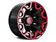 Hartes Metal Blaze Gloss Black Machined with Red Tint 8-Lug Wheel; 20x10; -12mm Offset (17-22 F-250 Super Duty)