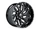 Hartes Metal Stealth Gloss Black Machined 8-Lug Wheel; 20x10; -18mm Offset (17-22 F-250 Super Duty)