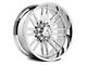 Hartes Metal Whipsaw Polished 8-Lug Wheel; 22x12; -44mm Offset (17-22 F-350 Super Duty SRW)