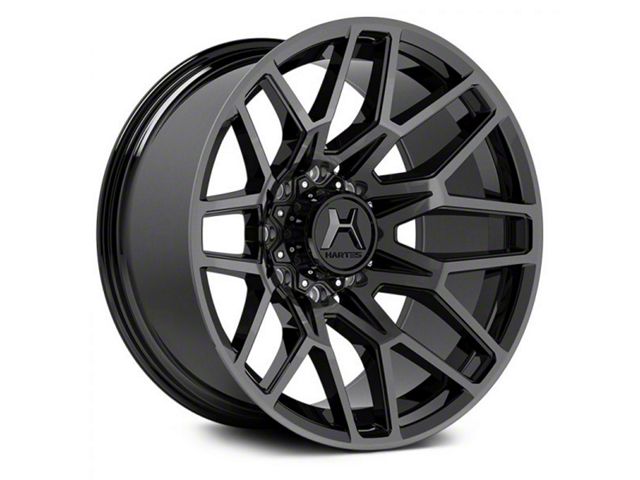 Hartes Metal Crossbow Gloss Black Machined with Satin Dark Tint 8-Lug Wheel; 20x10; -18mm Offset (19-24 RAM 2500)