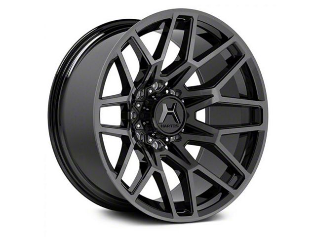 Hartes Metal Crossbow Gloss Black Machined with Satin Dark Tint 8-Lug Wheel; 20x9; 0mm Offset (19-24 RAM 2500)