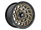 Hartes Metal Monster Matte Bronze with Black Simulated Beadlock 6-Lug Wheel; 17x8.5; -6mm Offset (24-25 Ranger)