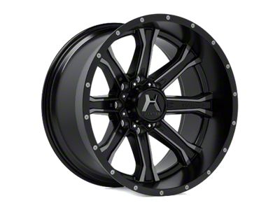 Hartes Metal Strike Gloss Black Machined with Dark Tint 6-Lug Wheel; 20x9; 0mm Offset (24-25 Ranger)