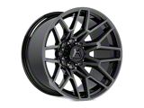 Hartes Metal Crossbow Gloss Black Machined with Satin Dark Tint 5-Lug Wheel; 20x9; 0mm Offset (94-01 RAM 1500)