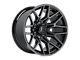 Hartes Metal Crossbow Gloss Black Machined with Satin Dark Tint 5-Lug Wheel; 20x9; 0mm Offset (94-01 RAM 1500)