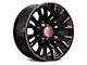 Hartes Metal Maverick Gloss Black Milled with Red Tint 5-Lug Wheel; 20x10; -12mm Offset (94-01 RAM 1500)