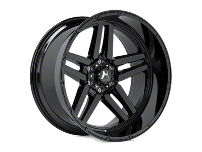 Hartes Metal Savage Gloss Black 5-Lug Wheel; 20x10; -18mm Offset (94-01 RAM 1500)