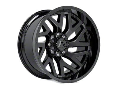 Hartes Metal Stealth Gloss Black Milled with Satin Dark Tint 5-Lug Wheel; 20x10; -18mm Offset (94-01 RAM 1500)