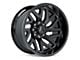 Hartes Metal Stealth Gloss Black Machined with Dark Tint 8-Lug Wheel; 20x10; -18mm Offset (94-02 RAM 2500)