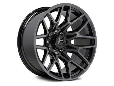 Hartes Metal Crossbow Gloss Black Machined with Satin Dark Tint 8-Lug Wheel; 20x9; 0mm Offset (94-02 RAM 3500 SRW)