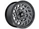 Hartes Metal Monster Anthracite with Black Simulated Beadlock 6-Lug Wheel; 18x9; 15mm Offset (23-25 Canyon)