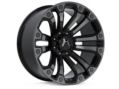 Hartes Metal Rhino Matte Black Machined with Satin Dark Tint 6-Lug Wheel; 20x10; -18mm Offset (23-25 Canyon)