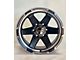 Wesrock Wheels DL-6 Satin Black Dark Tint 6-Lug Wheel; 17x8.5; -12mm Offset (15-22 Colorado)
