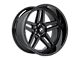 Hartes Metal Savage Gloss Black 5-Lug Wheel; 20x10; -18mm Offset (05-11 Dakota)