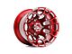 Hartes Metal Spur Candy Red with Milled Edge Wheel; 20x10; -12mm Offset (05-11 Dakota)