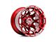 Hartes Metal Spur Candy Red with Milled Edge 5-Lug Wheel; 20x10; -24mm Offset (87-90 Dakota)