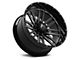 Hartes Metal Whipsaw Gloss Black Milled 5-Lug Wheel; 20x10; -18mm Offset (05-11 Dakota)