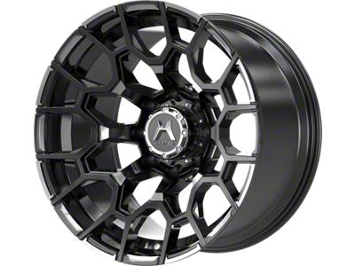 Hartes Metal Spur Gloss Black Milled with Milled Dimple Wheel; 20x10; -12mm Offset (02-08 RAM 1500, Excluding Mega Cab)