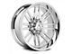 Hartes Metal Whipsaw Polished 5-Lug Wheel; 24x12; -44mm Offset (02-08 RAM 1500, Excluding Mega Cab)