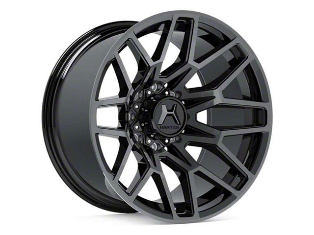 Hartes Metal Crossbow Gloss Black Machined with Satin Dark Tint 8-Lug Wheel; 20x10; -18mm Offset (03-09 RAM 3500)