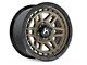 Hartes Metal Beast Matte Bronze with Black Simulated Beadlock 6-Lug Wheel; 17x8.5; 6mm Offset (19-23 Ranger)