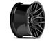 Hartes Metal Crossbow Gloss Black Machined with Satin Dark Tint 8-Lug Wheel; 22x12; -44mm Offset (07-10 Silverado 2500 HD)